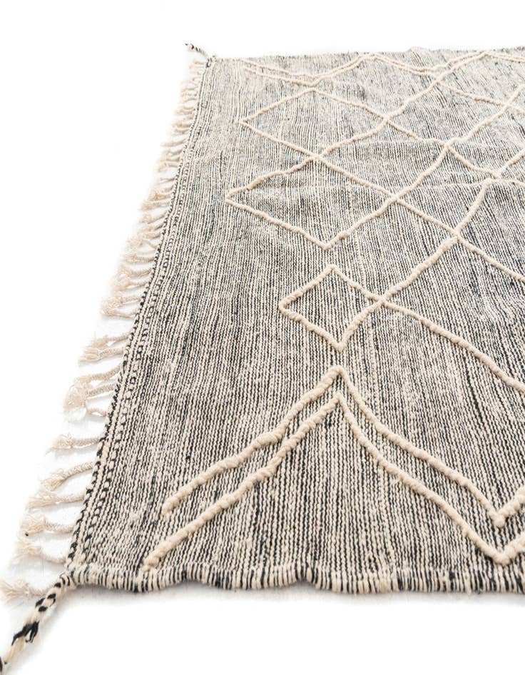 Detail image of 6' 5 x 10' 3  Hand Knotted Moroccan Wool Rug