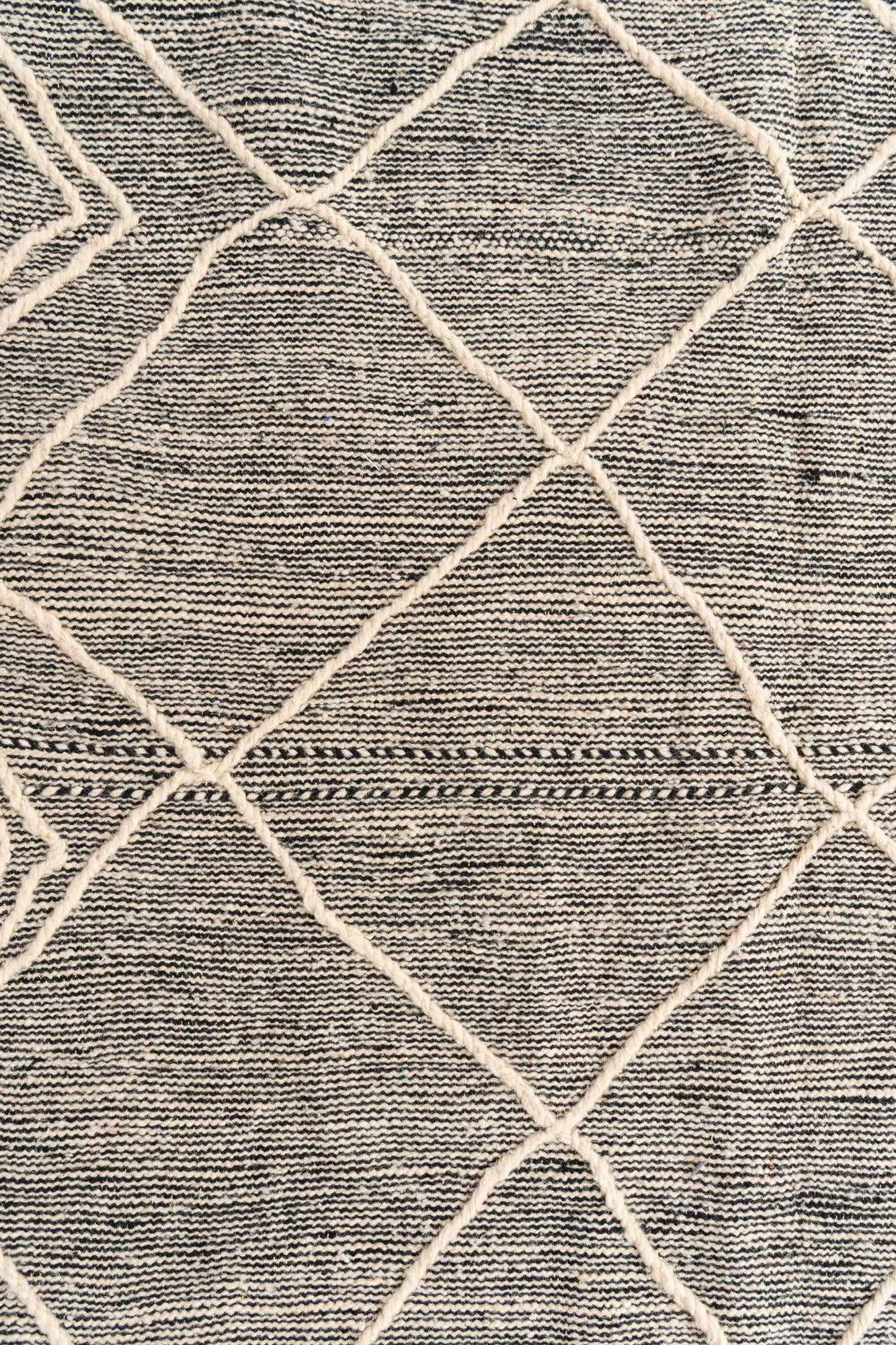 6' 5 x 10' 3 Hand Knotted Moroccan Wool Rug