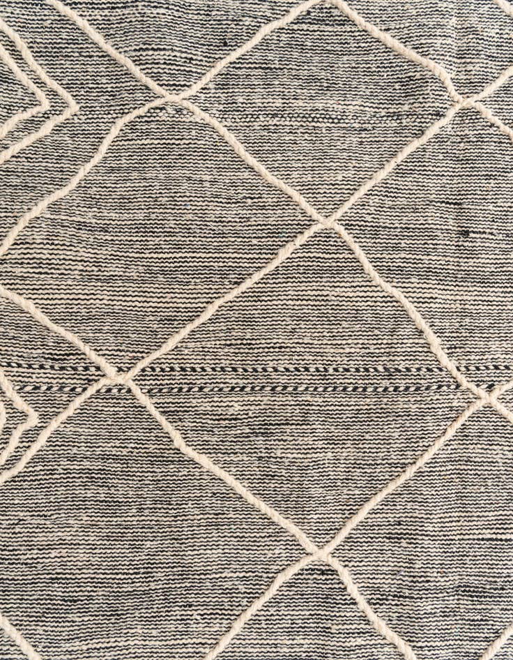 Detail image of 6' 5 x 10' 3  Hand Knotted Moroccan Wool Rug