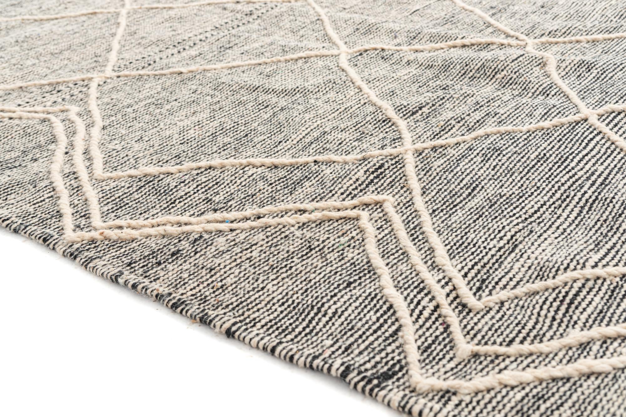 6' 5 x 10' 3 Hand Knotted Moroccan Wool Rug