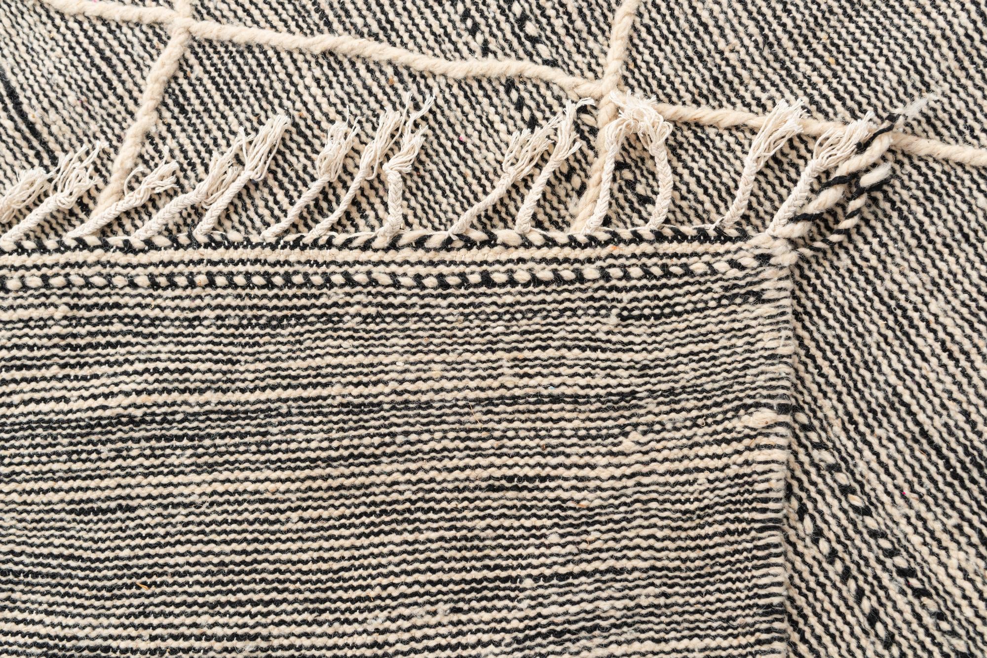 6' 5 x 10' 3 Hand Knotted Moroccan Wool Rug