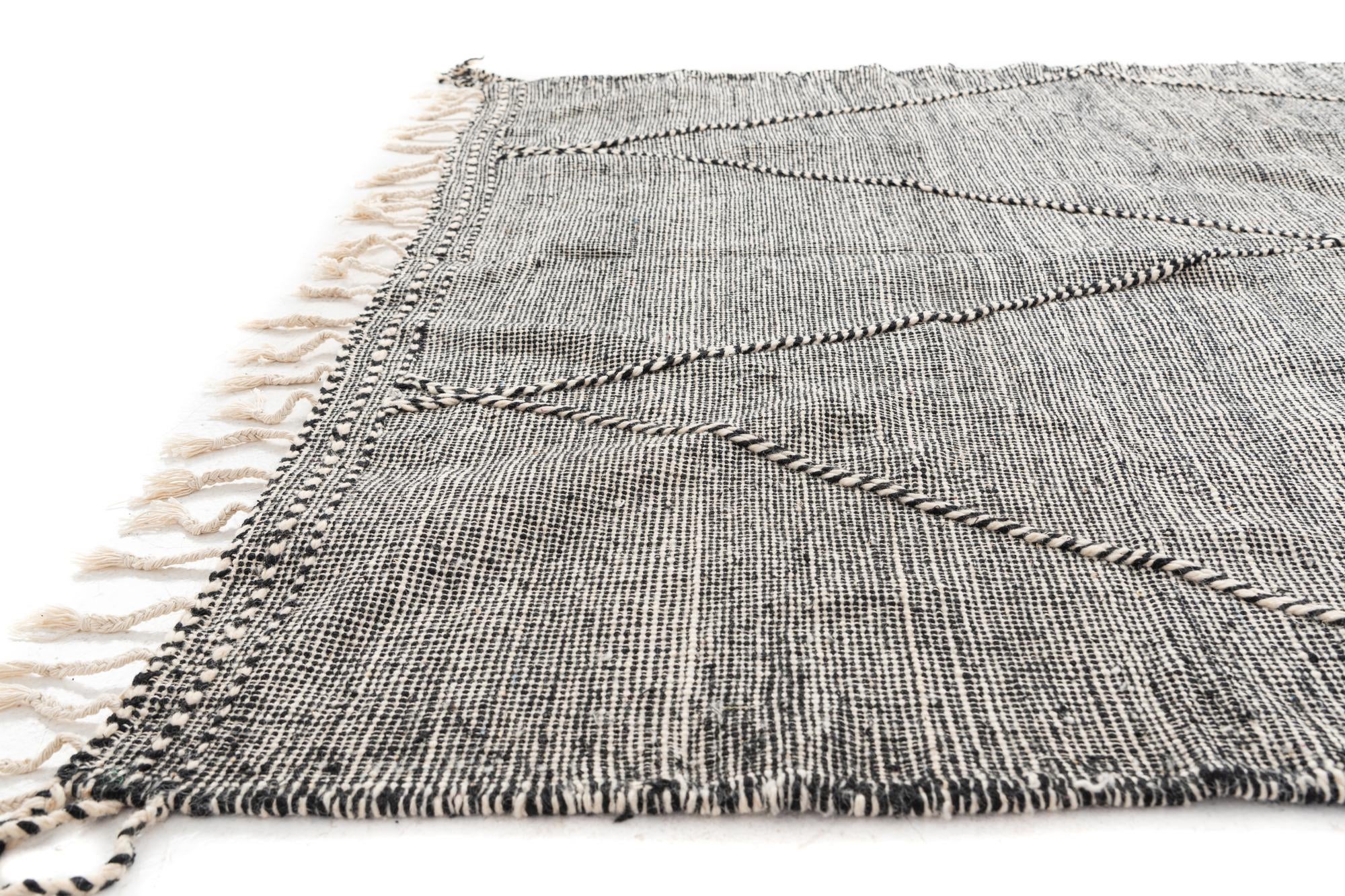 6' 7 x 9' 9 Hand Knotted Moroccan Wool Rug