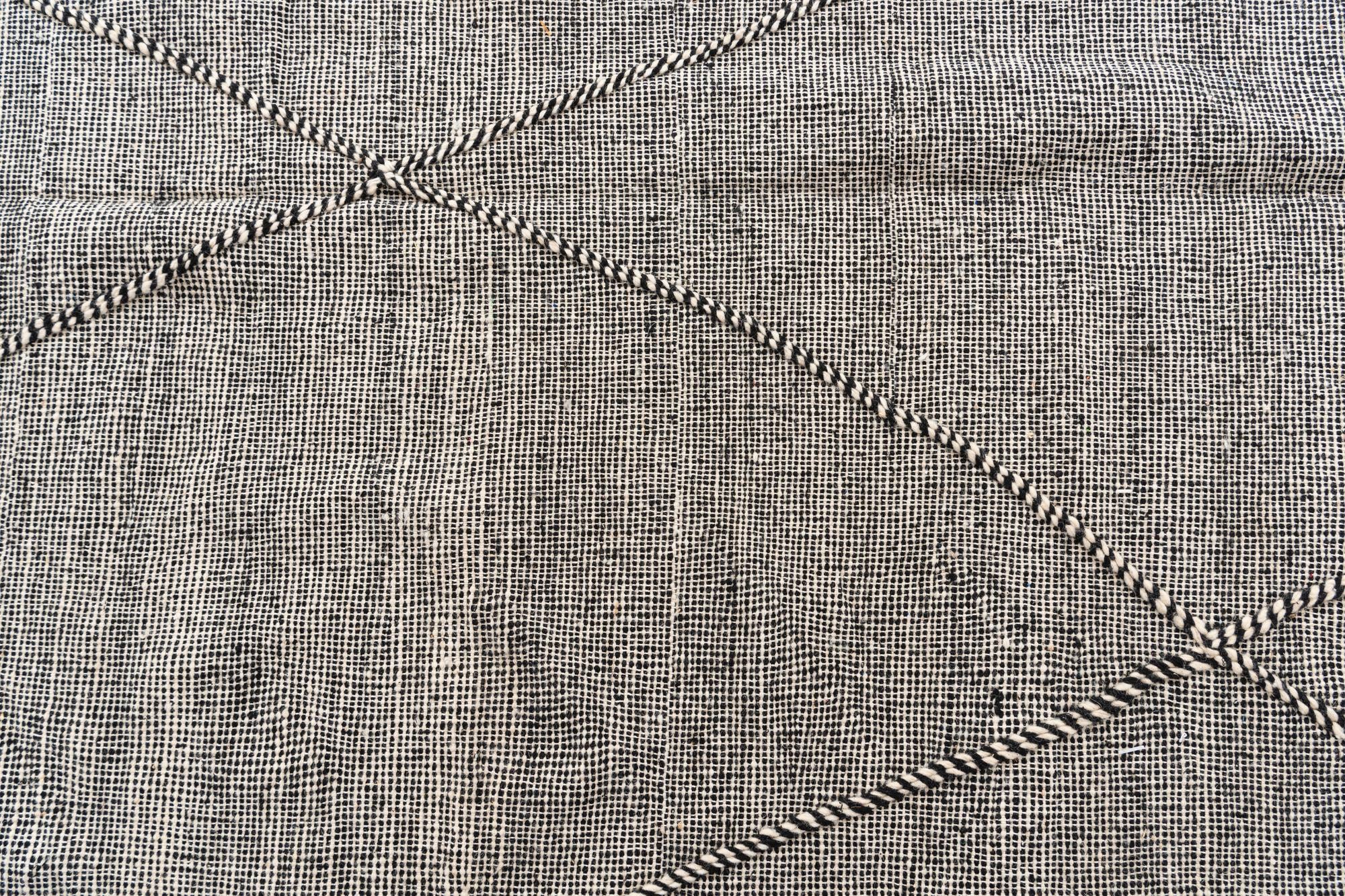 6' 7 x 9' 9 Hand Knotted Moroccan Wool Rug