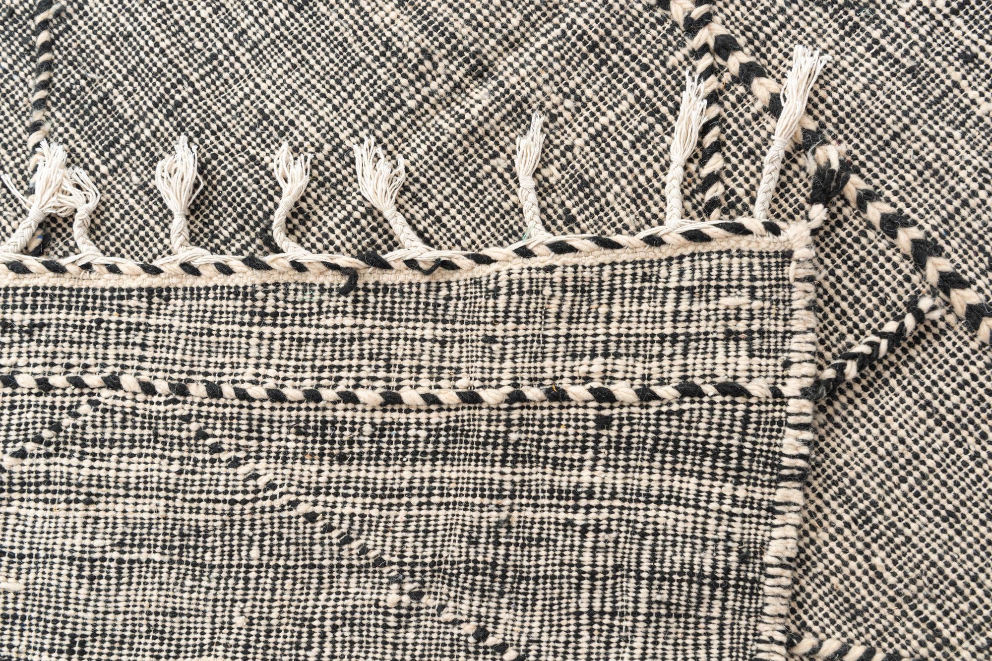 6' 8 x 10' 5 Hand Knotted Moroccan Wool Rug