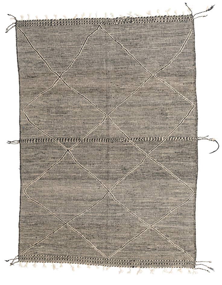 Detail image of 6' 9 x 10' 4 Hand Knotted Moroccan Wool Rug