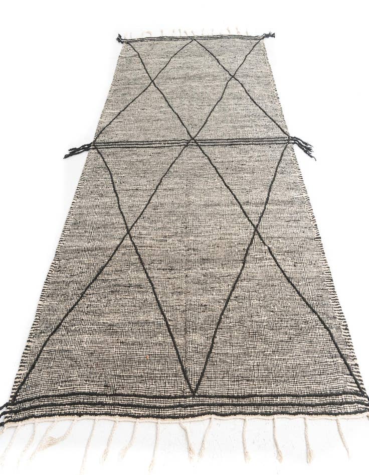 Detail image of 6' 3 x 10' 2  Hand Knotted Moroccan Wool Rug