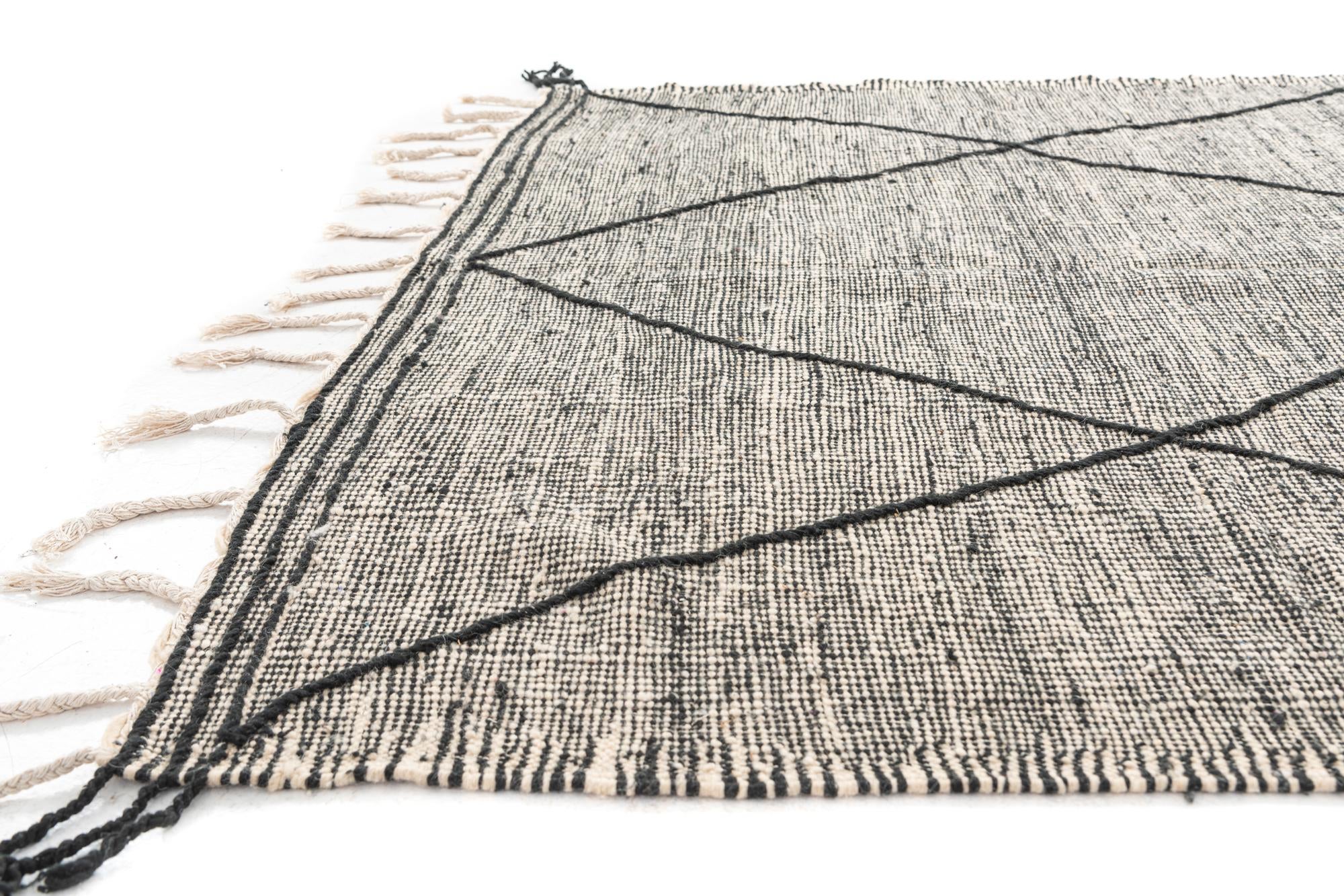 6' 3 x 10' 2 Hand Knotted Moroccan Wool Rug