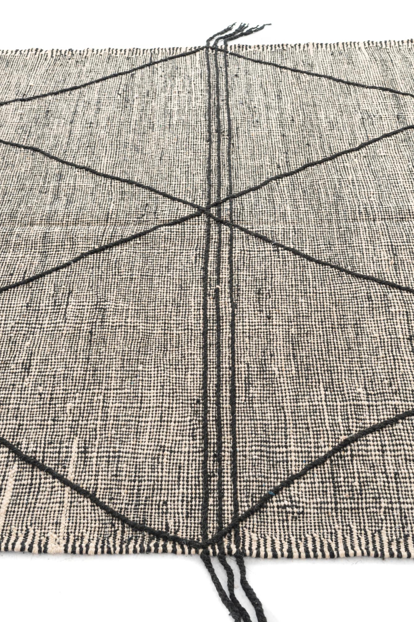6' 3 x 10' 2 Hand Knotted Moroccan Wool Rug