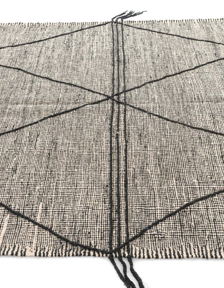 Detail image of 6' 3 x 10' 2  Hand Knotted Moroccan Wool Rug
