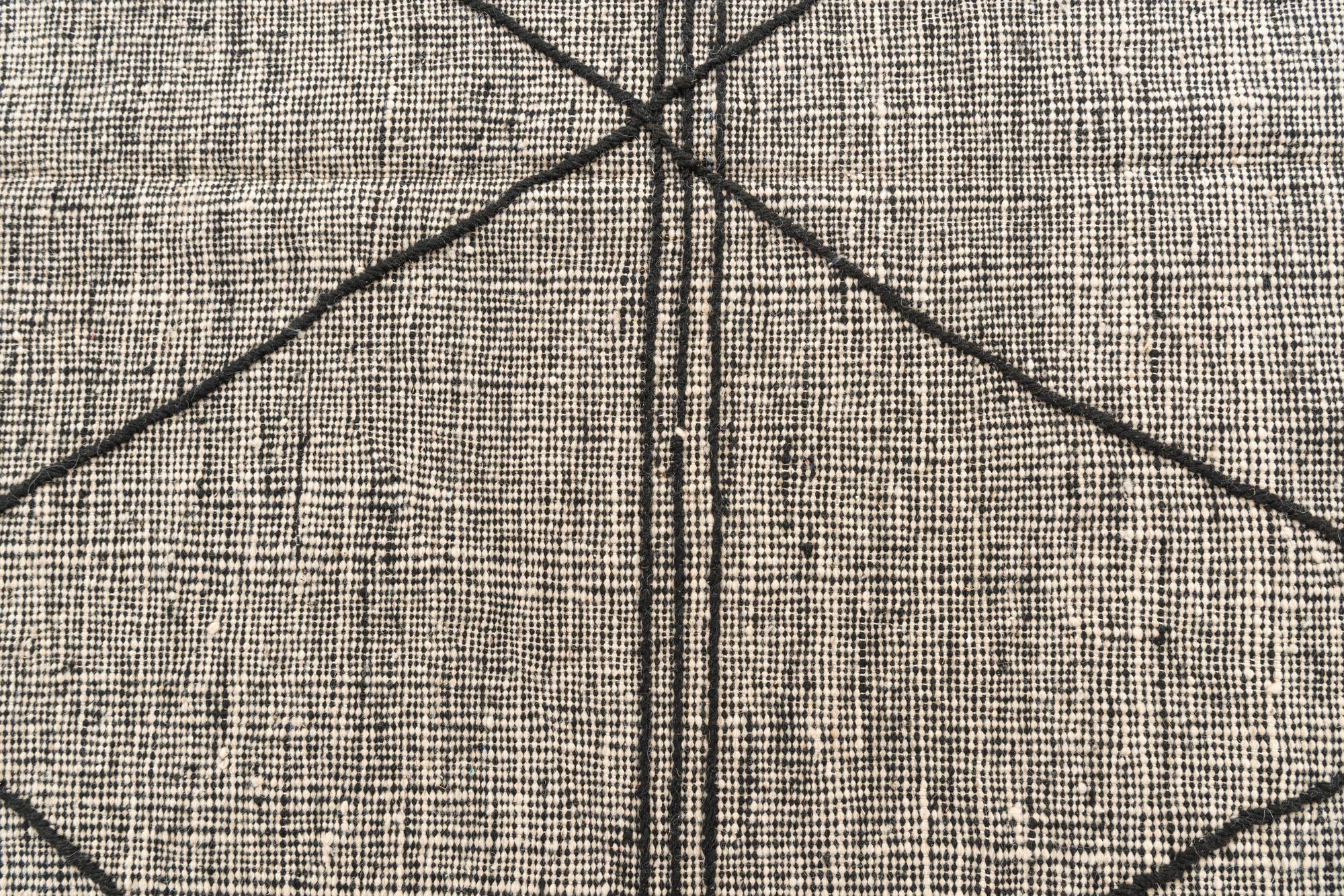 6' 3 x 10' 2 Hand Knotted Moroccan Wool Rug