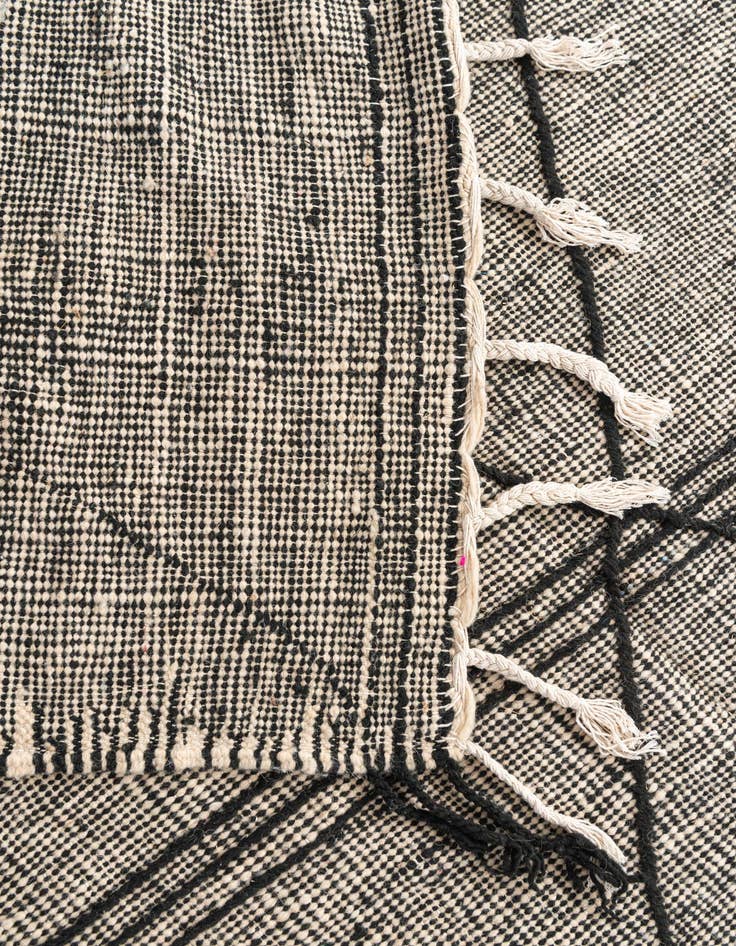 Detail image of 6' 3 x 10' 2  Hand Knotted Moroccan Wool Rug