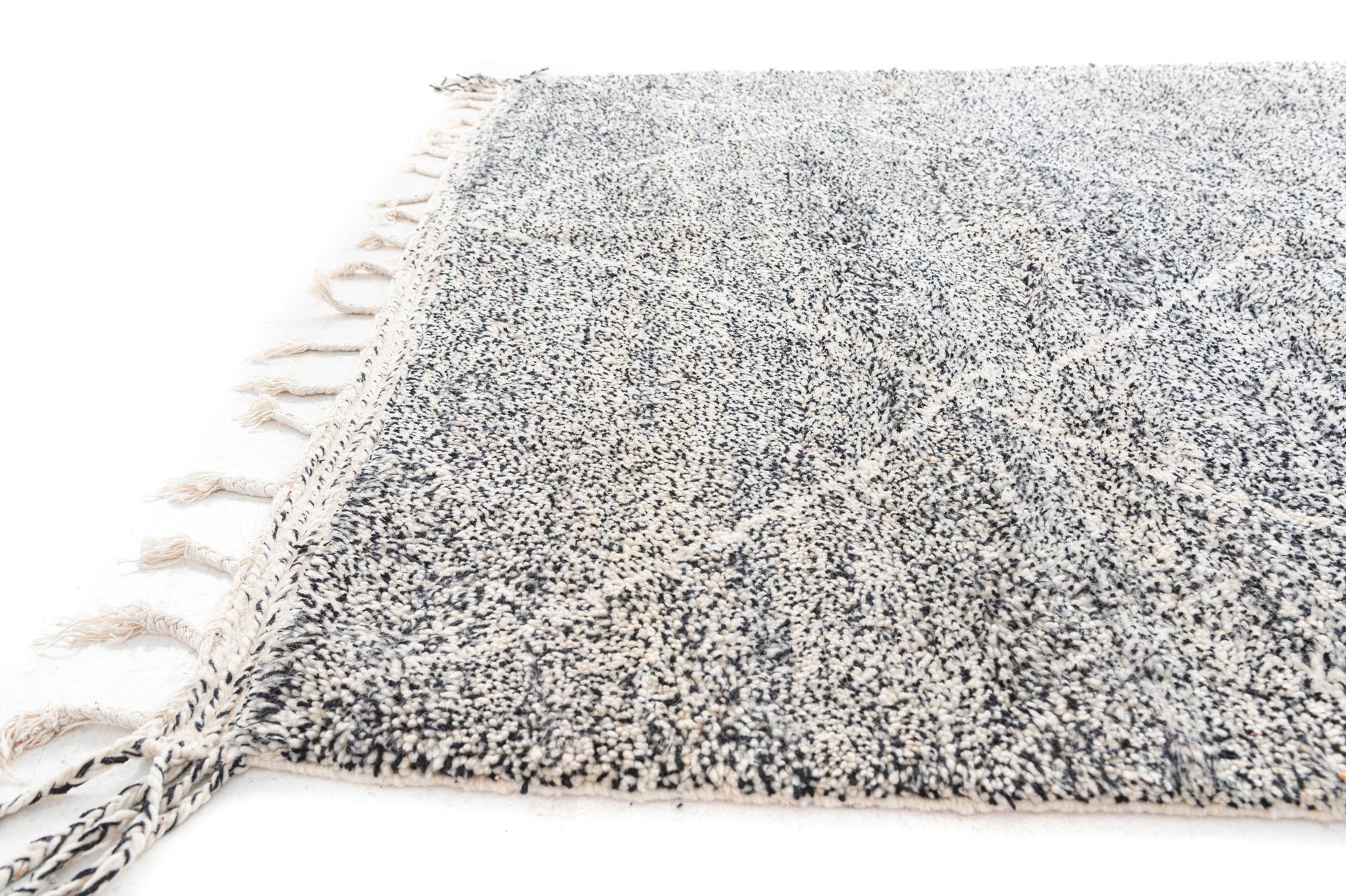 6' 9 x 9' 5 Hand Knotted Moroccan Wool Rug
