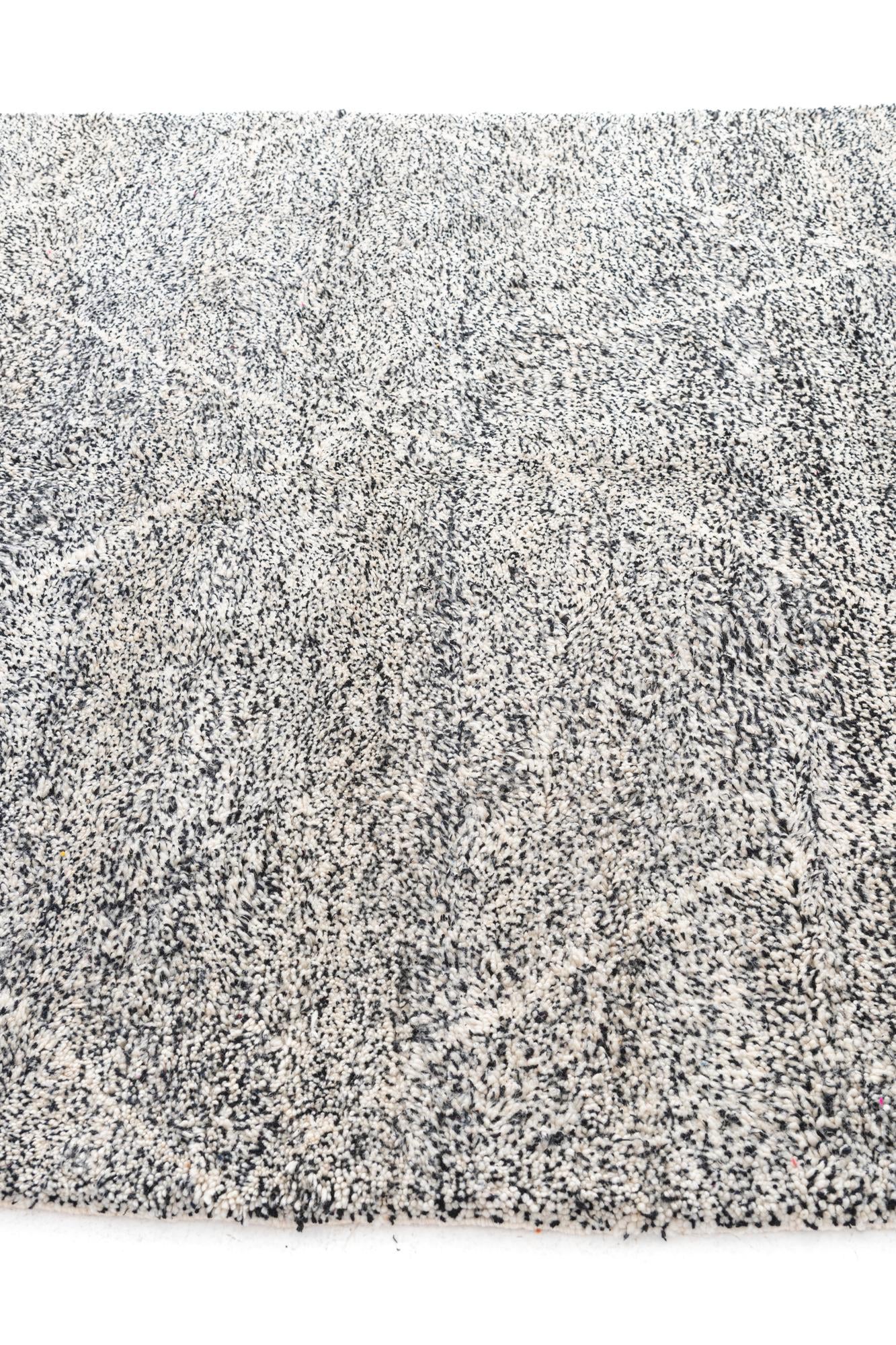 6' 9 x 9' 5 Hand Knotted Moroccan Wool Rug