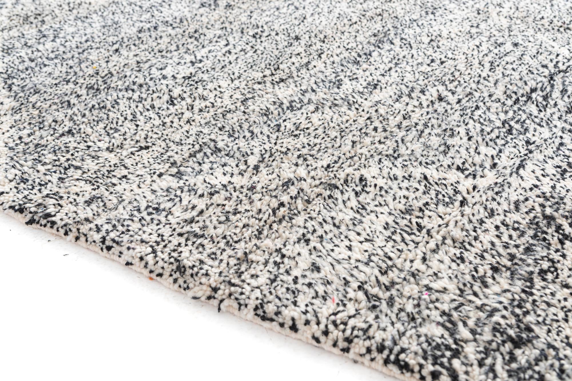 6' 9 x 9' 5 Hand Knotted Moroccan Wool Rug