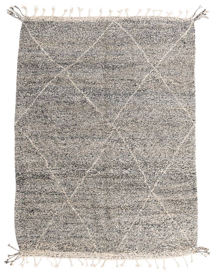 Detail image of 6' 9 x 9' 5 Hand Knotted Moroccan Wool Rug