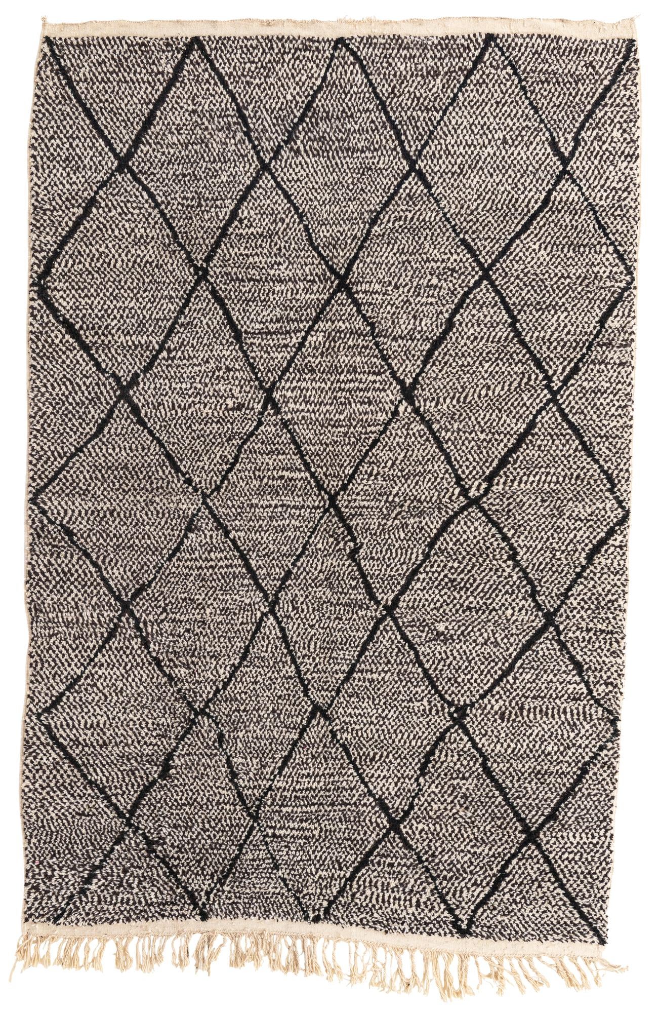 6' 10 x 10' 2 Hand Knotted Moroccan Wool Rug
