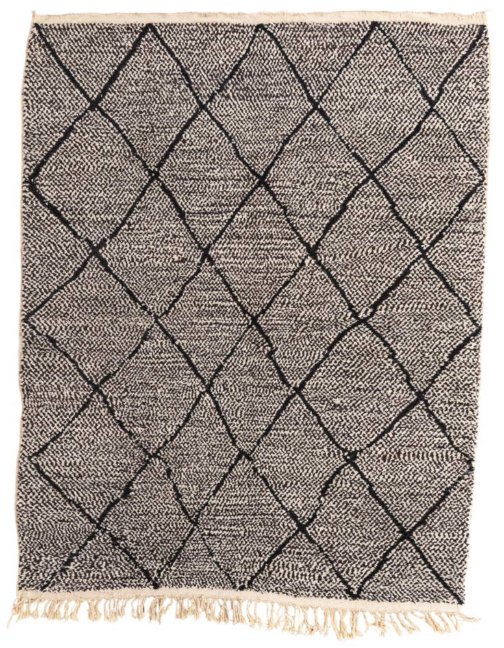 Detail image of 6' 10 x 10' 2 Hand Knotted Moroccan Wool Rug