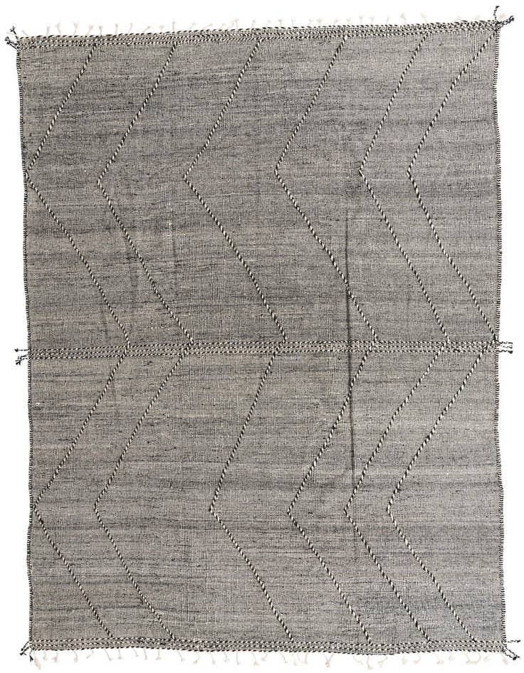 Detail image of 9' 2 x 13' 6 Hand Knotted Moroccan Wool Rug