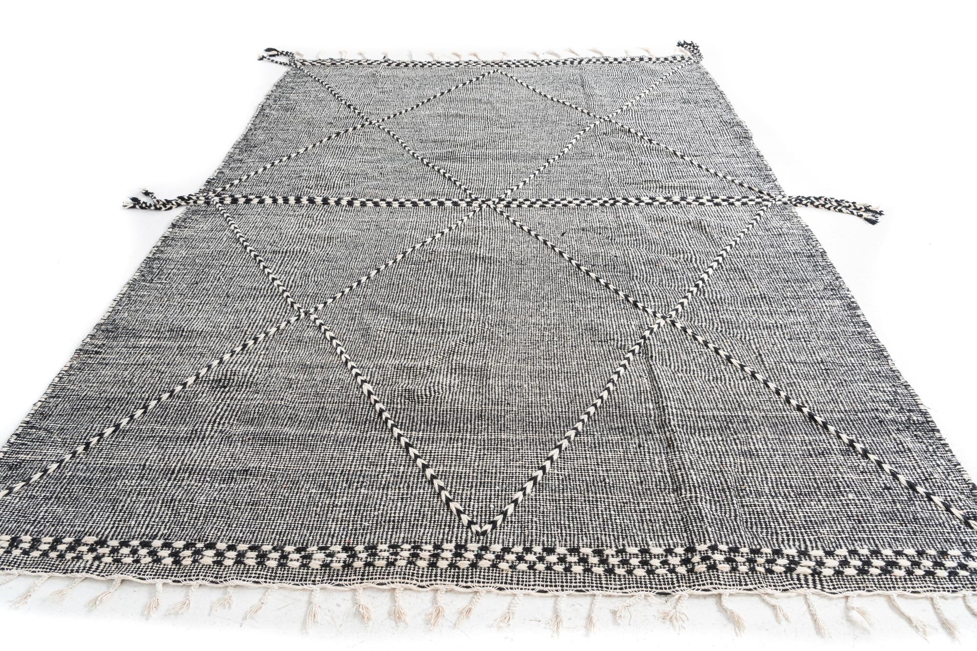 225cm x 295cm anudado a mano marroquí Alfombra Lana