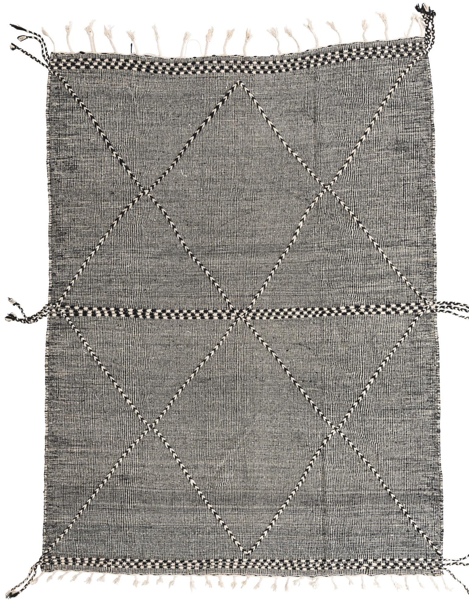 7' 4 x 9' 9 Hand Knotted Moroccan Wool Rug