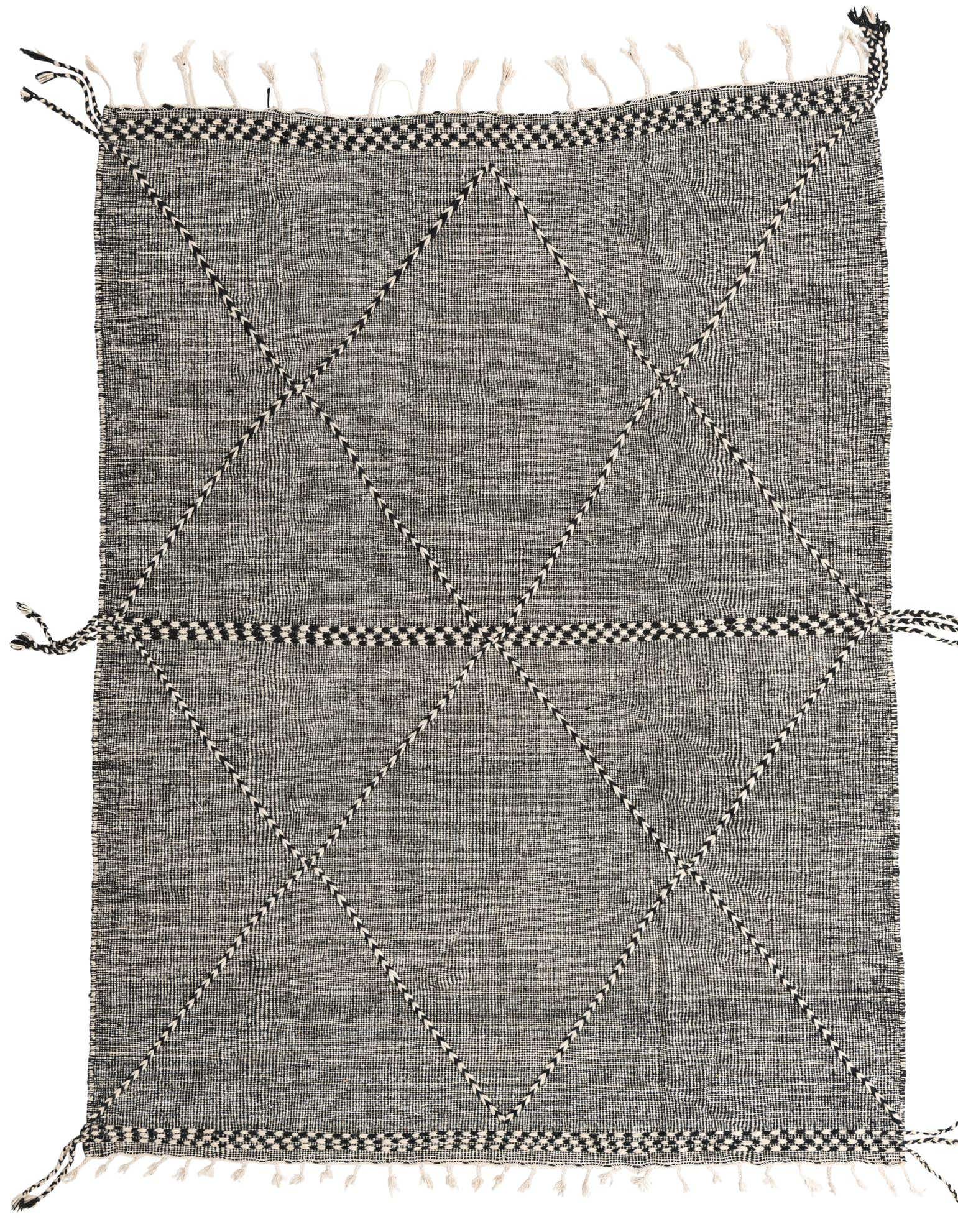 7' 4 x 9' 9 Hand Knotted Moroccan Wool Rug