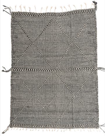 7' 4 x 9' 9 Hand Knotted Moroccan Wool Rug