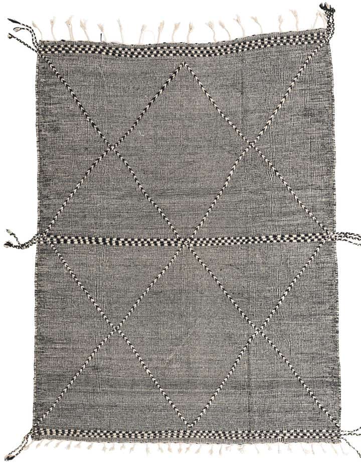 7' 4 x 9' 9 Hand Knotted Moroccan Wool Rug