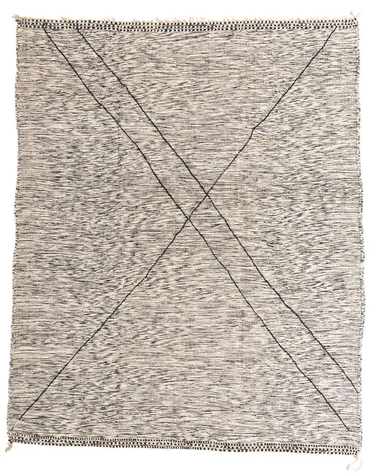 Detail image of 9' 1 x 12' 7 Hand Knotted Moroccan Wool Rug