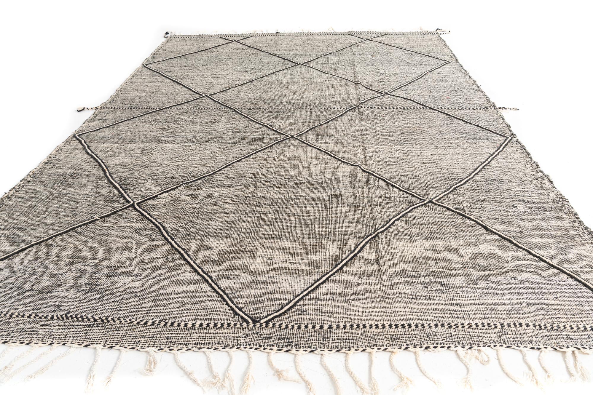 9' 4 x 13' Hand Knotted Moroccan Wool Rug