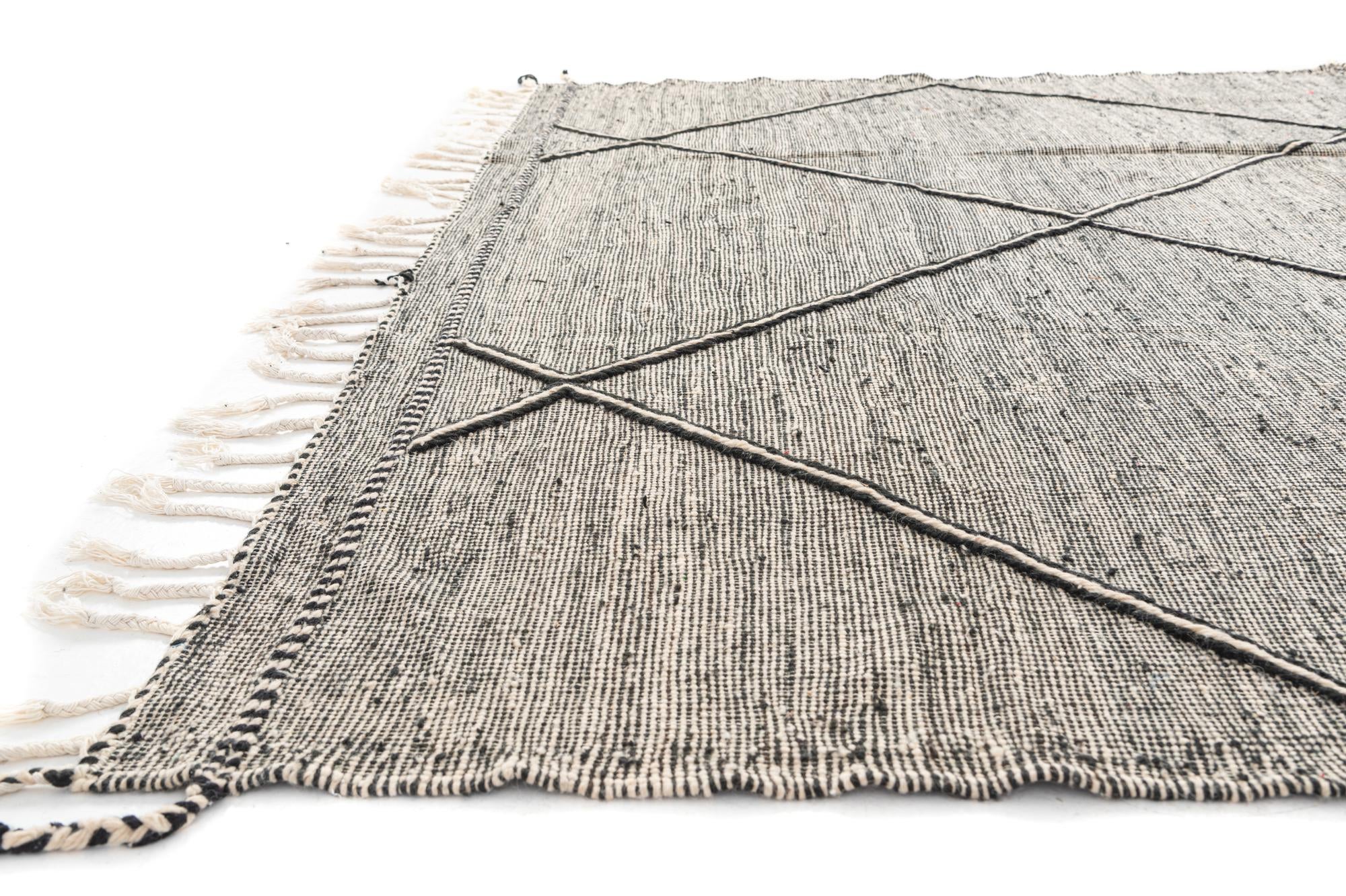 9' 4 x 13' Hand Knotted Moroccan Wool Rug