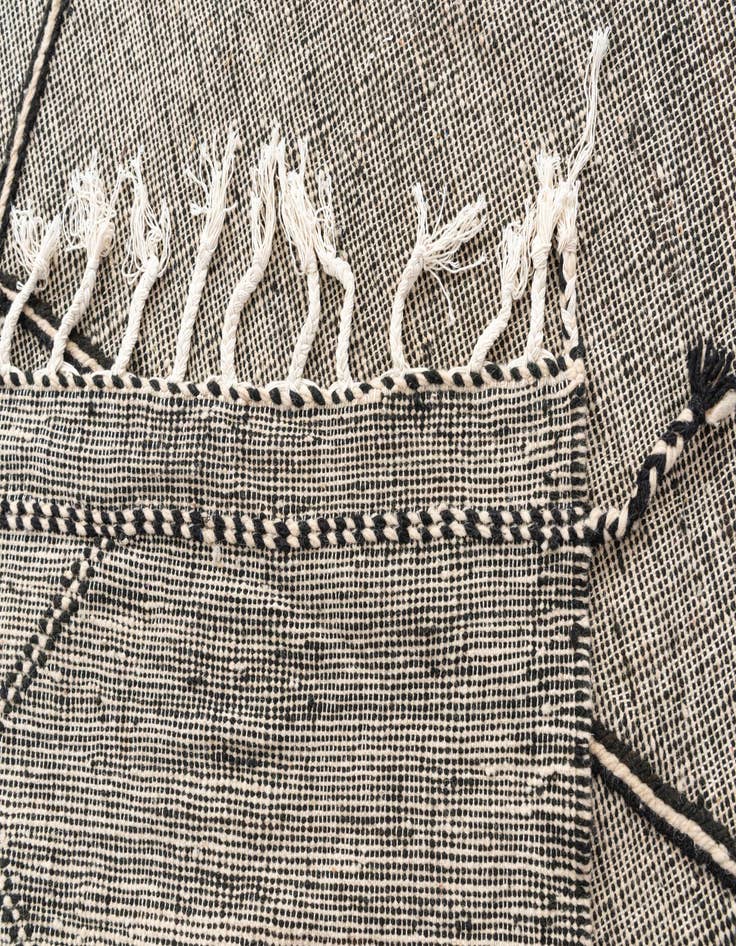 Detail image of 9' 4 x 13'  Hand Knotted Moroccan Wool Rug