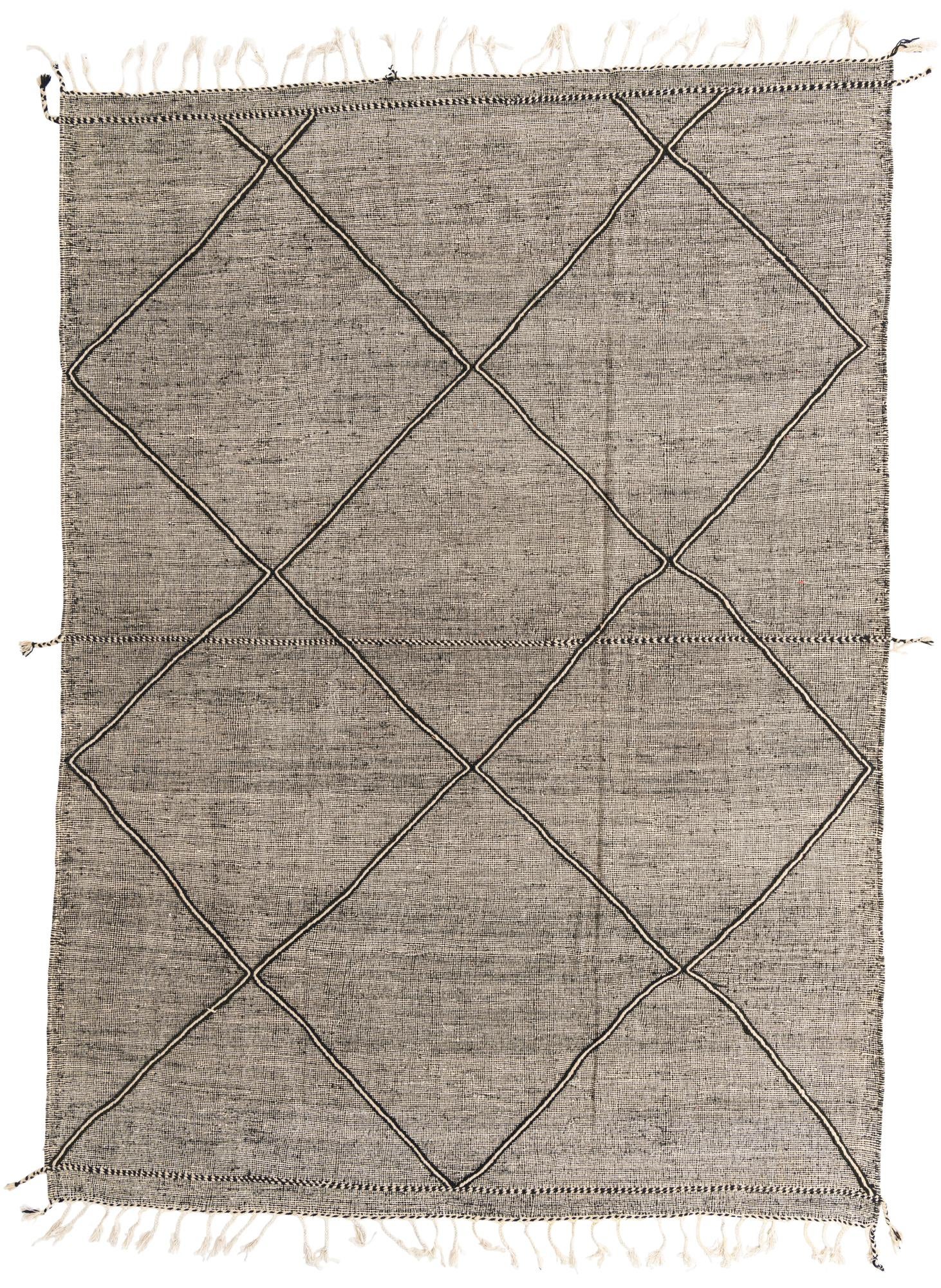 9' 4 x 13' Hand Knotted Moroccan Wool Rug