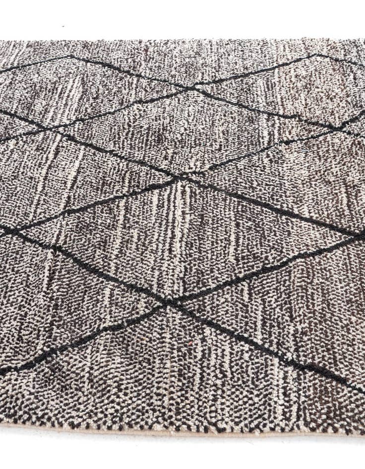 Detail image of 6' 6 x 10'  Hand Knotted Moroccan Wool Rug