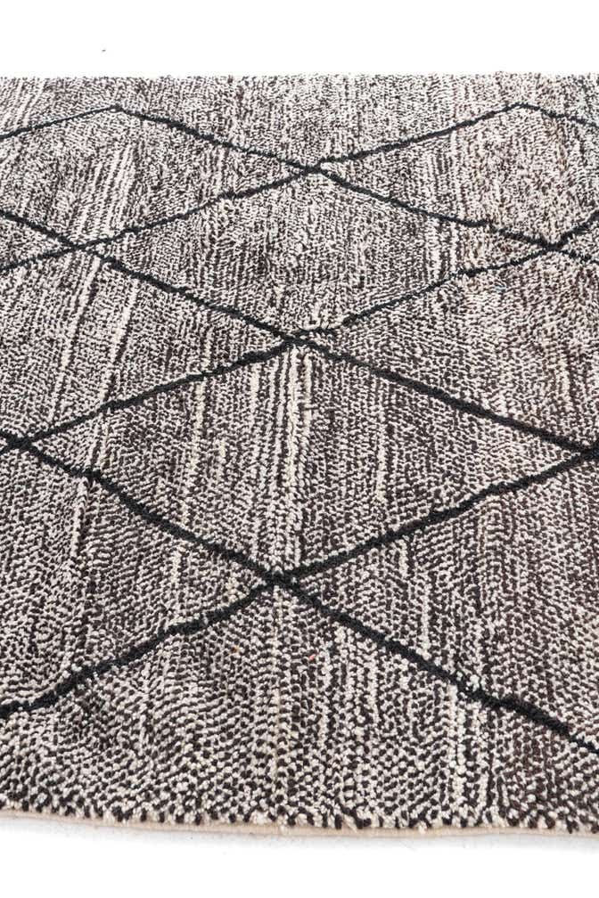 6' 6 x 10' Hand Knotted Moroccan Wool Rug