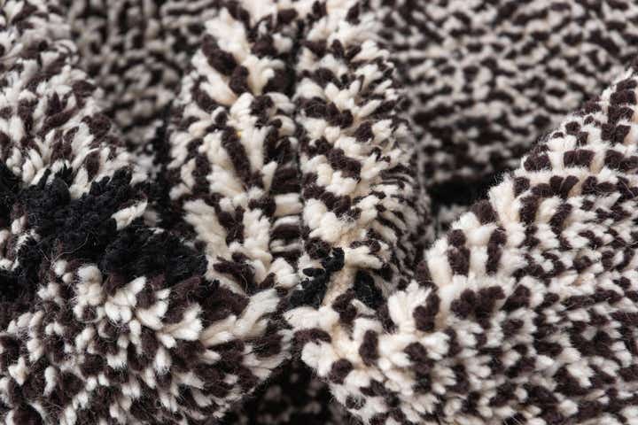 6' 6 x 10' Hand Knotted Moroccan Wool Rug