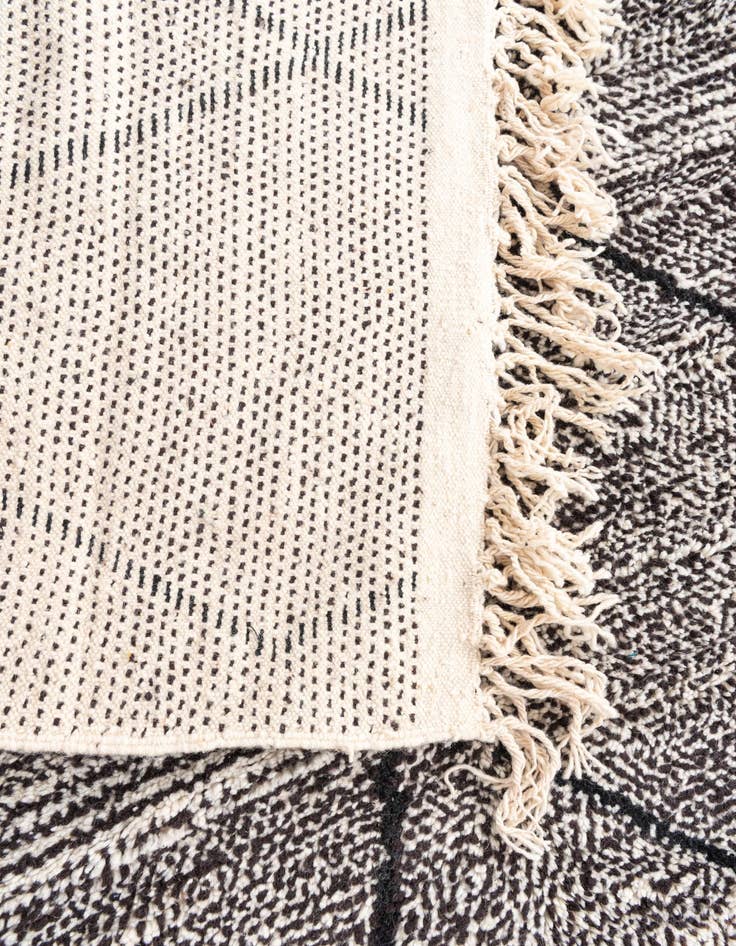 Detail image of 6' 6 x 10'  Hand Knotted Moroccan Wool Rug