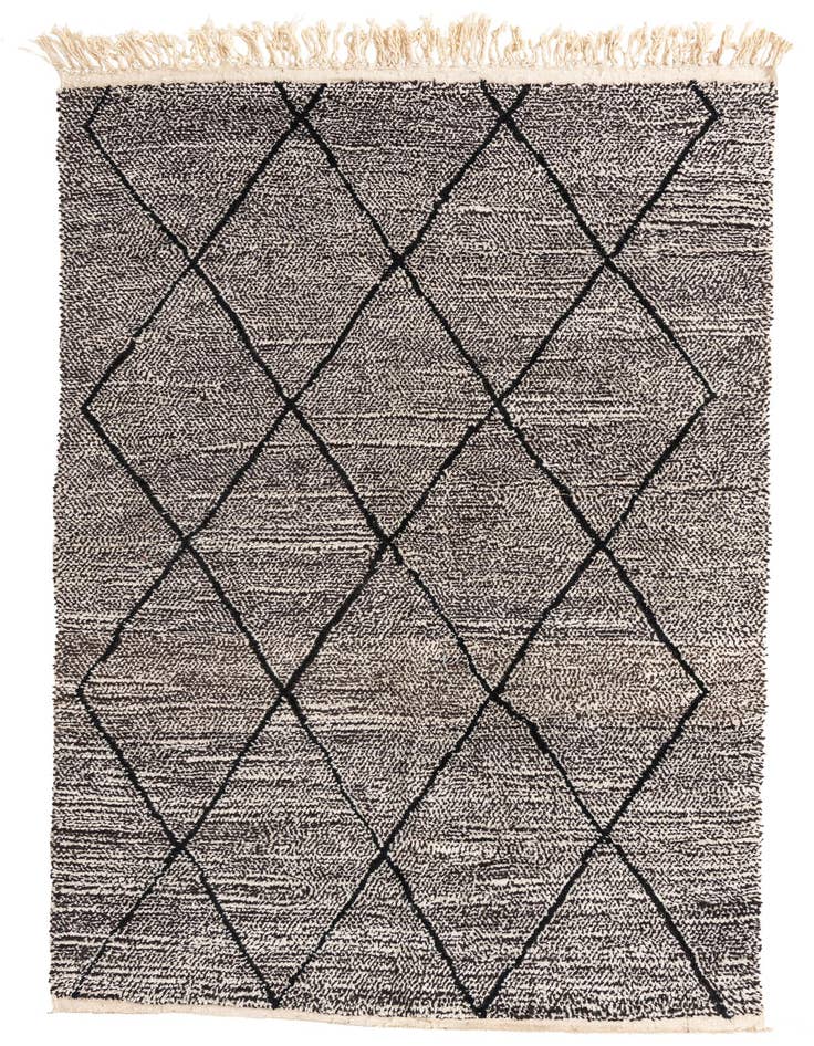 Detail image of 6' 6 x 10' Hand Knotted Moroccan Wool Rug
