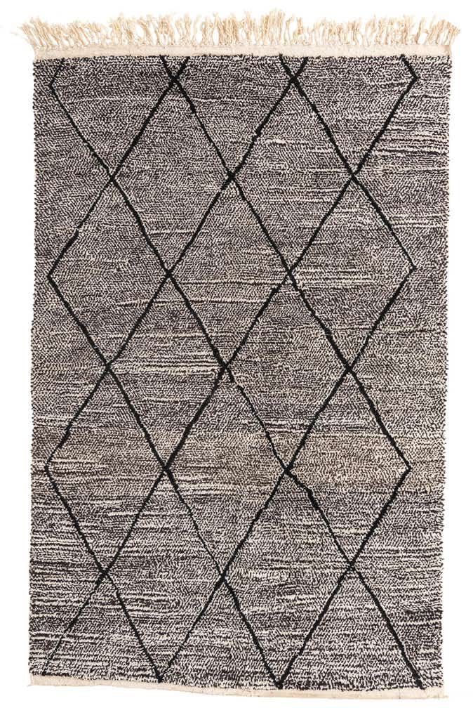 6' 6 x 10' Hand Knotted Moroccan Wool Rug