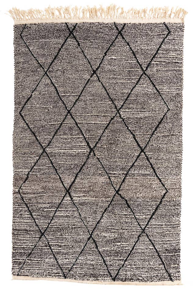 Detail image of 6' 6 x 10' Hand Knotted Moroccan Wool Rug