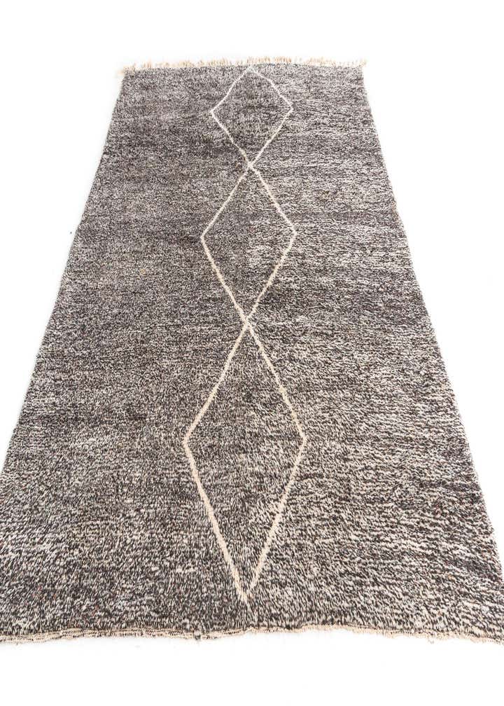 7' x 9' 3 Hand Knotted Moroccan Wool Rug