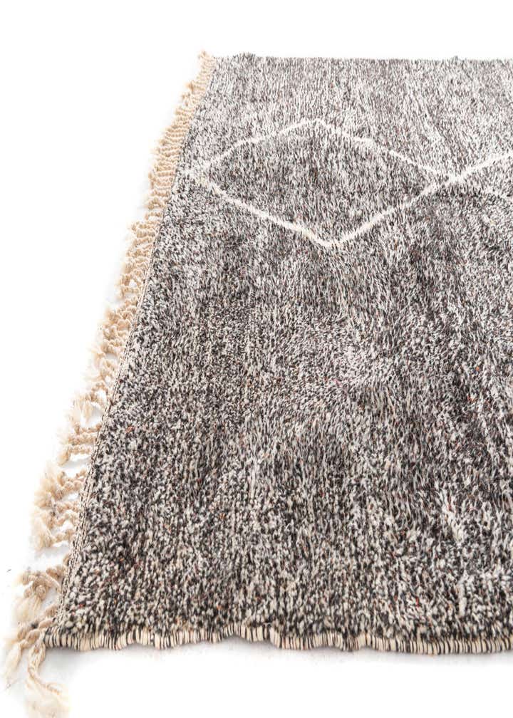 7' x 9' 3 Hand Knotted Moroccan Wool Rug