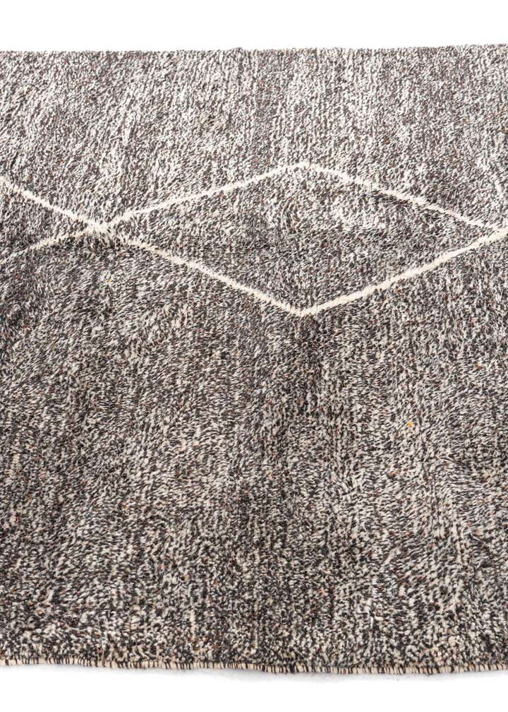 7' x 9' 3 Hand Knotted Moroccan Wool Rug