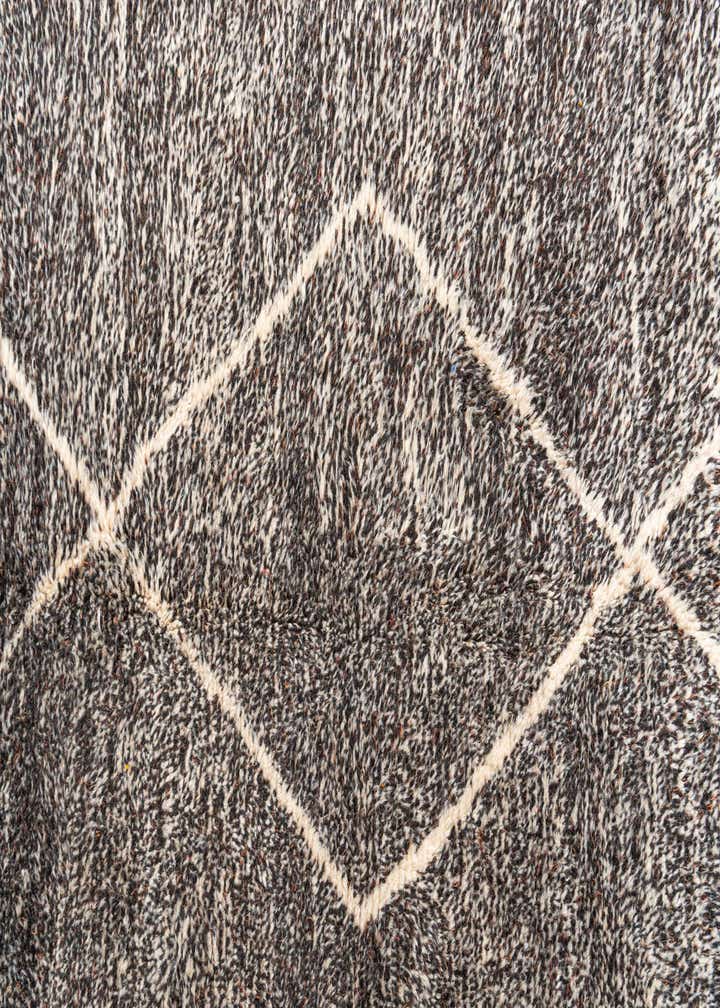 7' x 9' 3 Hand Knotted Moroccan Wool Rug