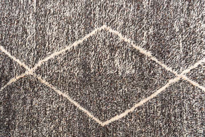 7' x 9' 3 Hand Knotted Moroccan Wool Rug