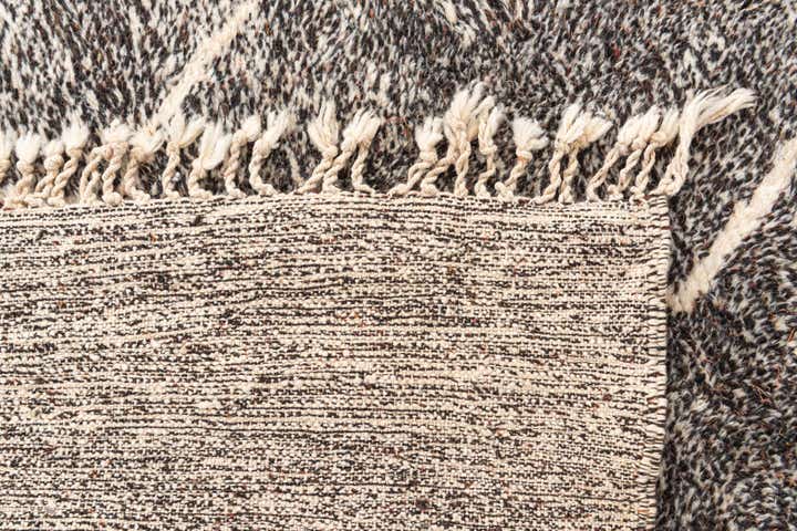 7' x 9' 3 Hand Knotted Moroccan Wool Rug