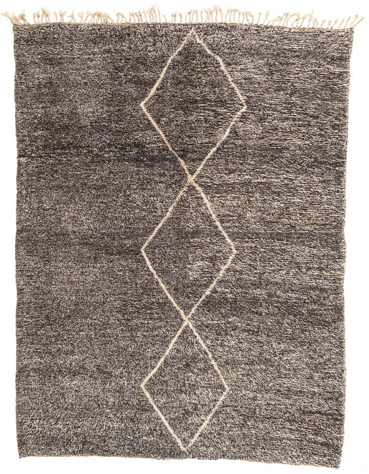 Detail image of 7' x 9' 3 Hand Knotted Moroccan Wool Rug