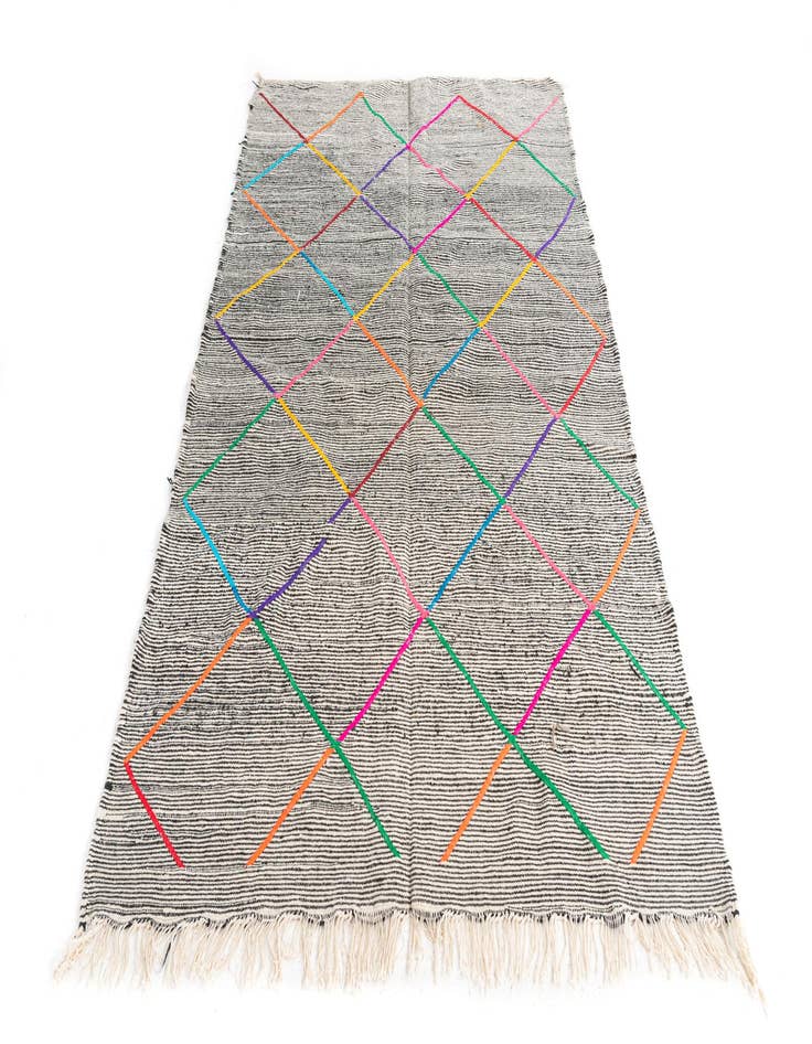 Detail image of 4' 9 x 7' 7  Hand Knotted Moroccan Wool Rug