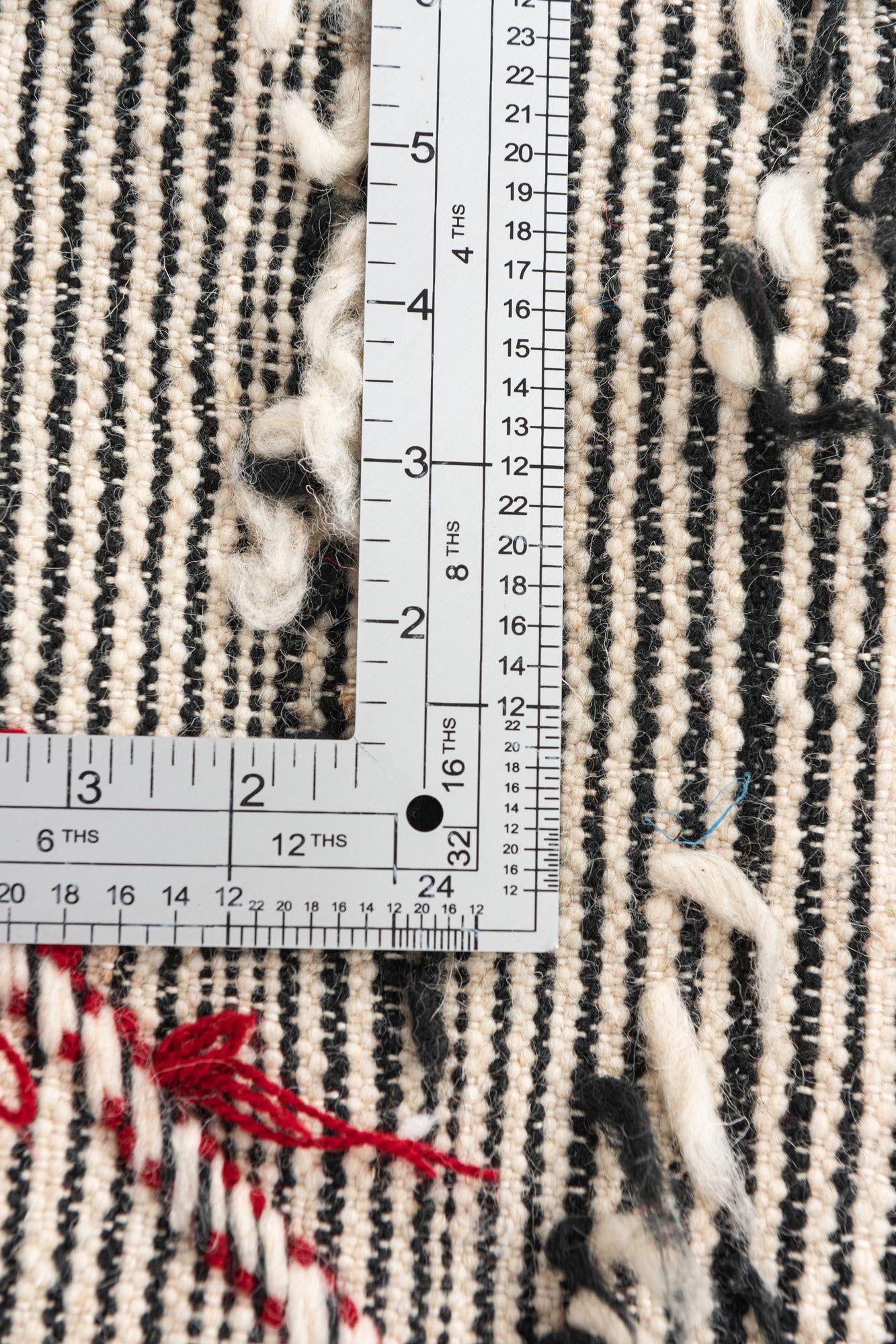 4' 9 x 7' 7 Hand Knotted Moroccan Wool Rug