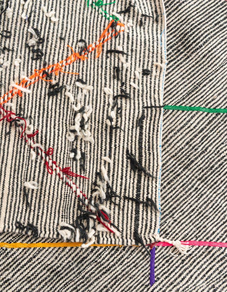 Detail image of 4' 9 x 7' 7  Hand Knotted Moroccan Wool Rug