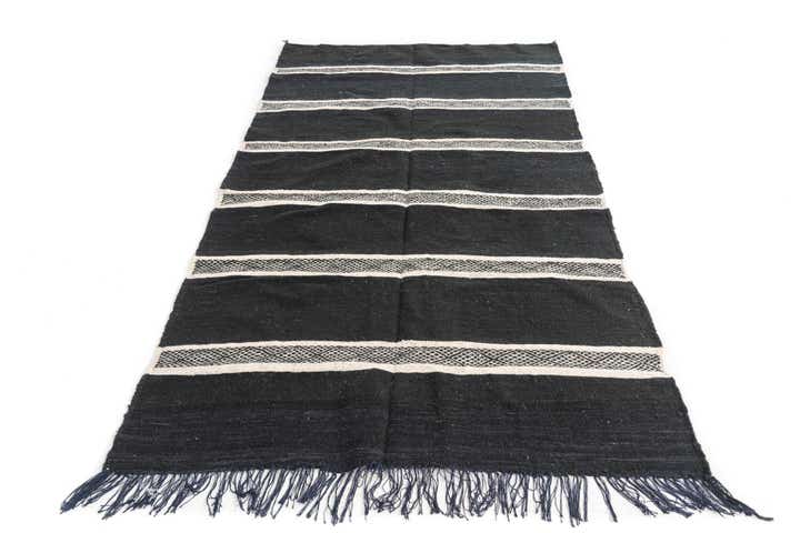4' 7 x 8' 2 Hand Knotted Moroccan Wool Rug